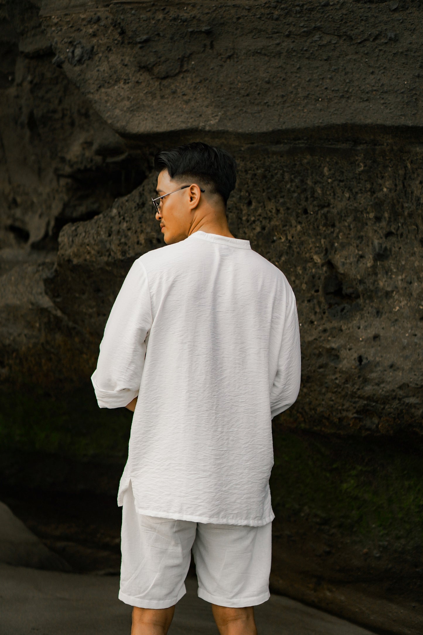 Polo Rope Linen Long Sleeve Shirt
