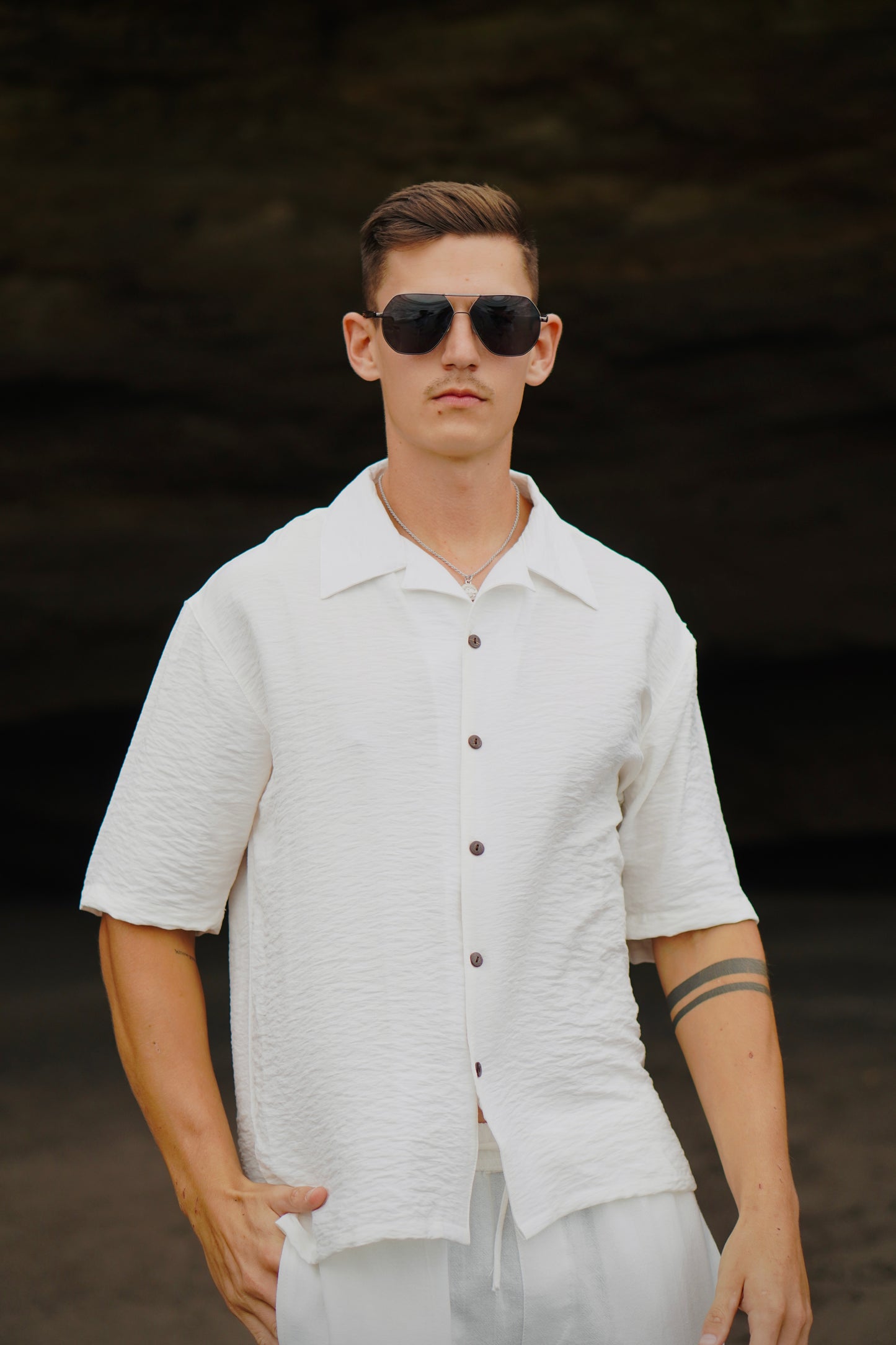 Azura Polo Linen Shirt