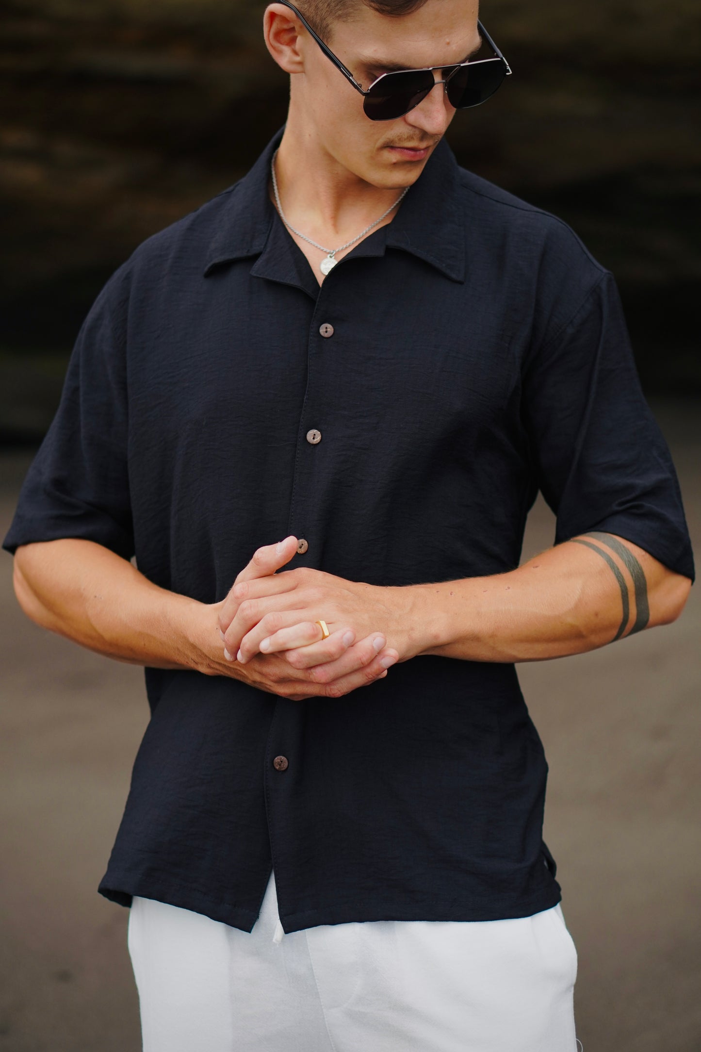 Azura Polo Linen Shirt