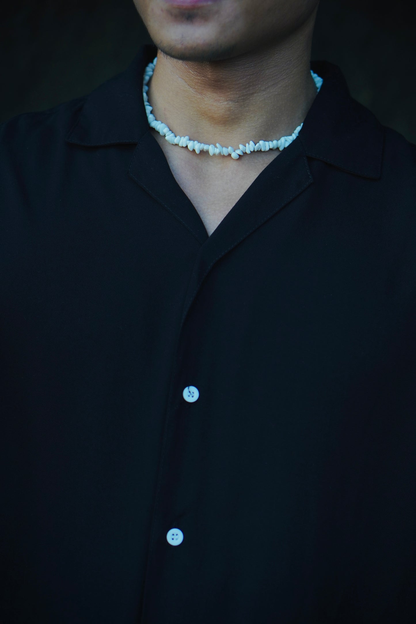 Summer White Stone Necklace