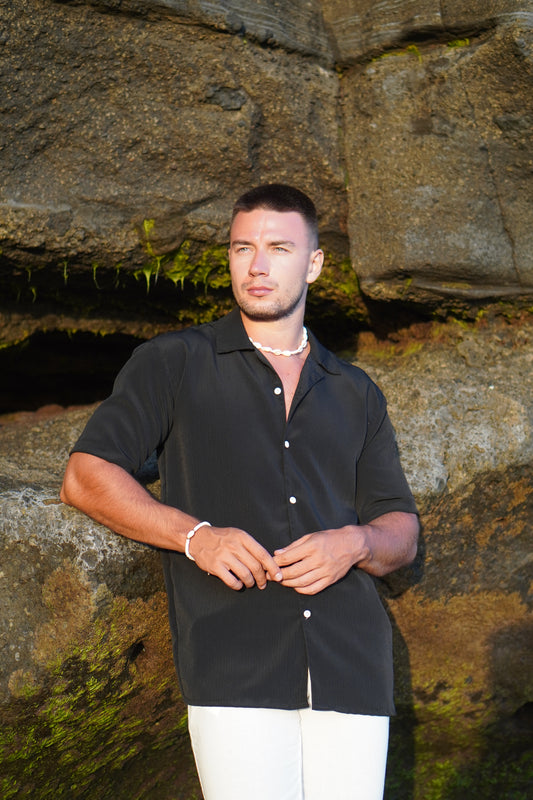 Kemeja Kancing Kerut Sella