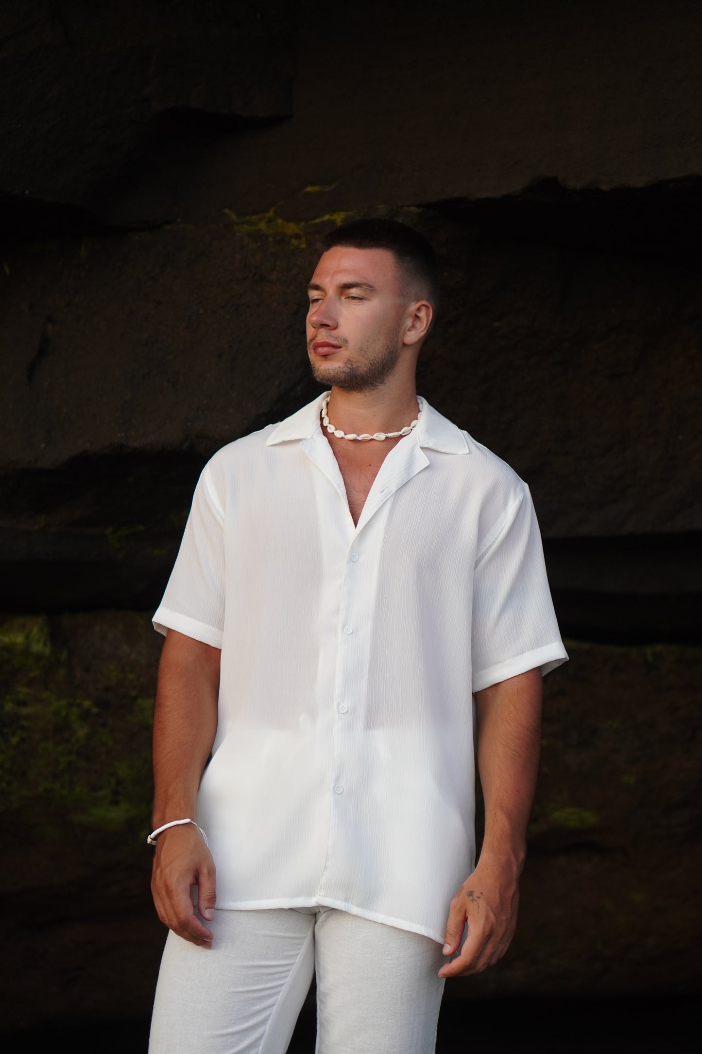 Sella Button Crinkle Shirt