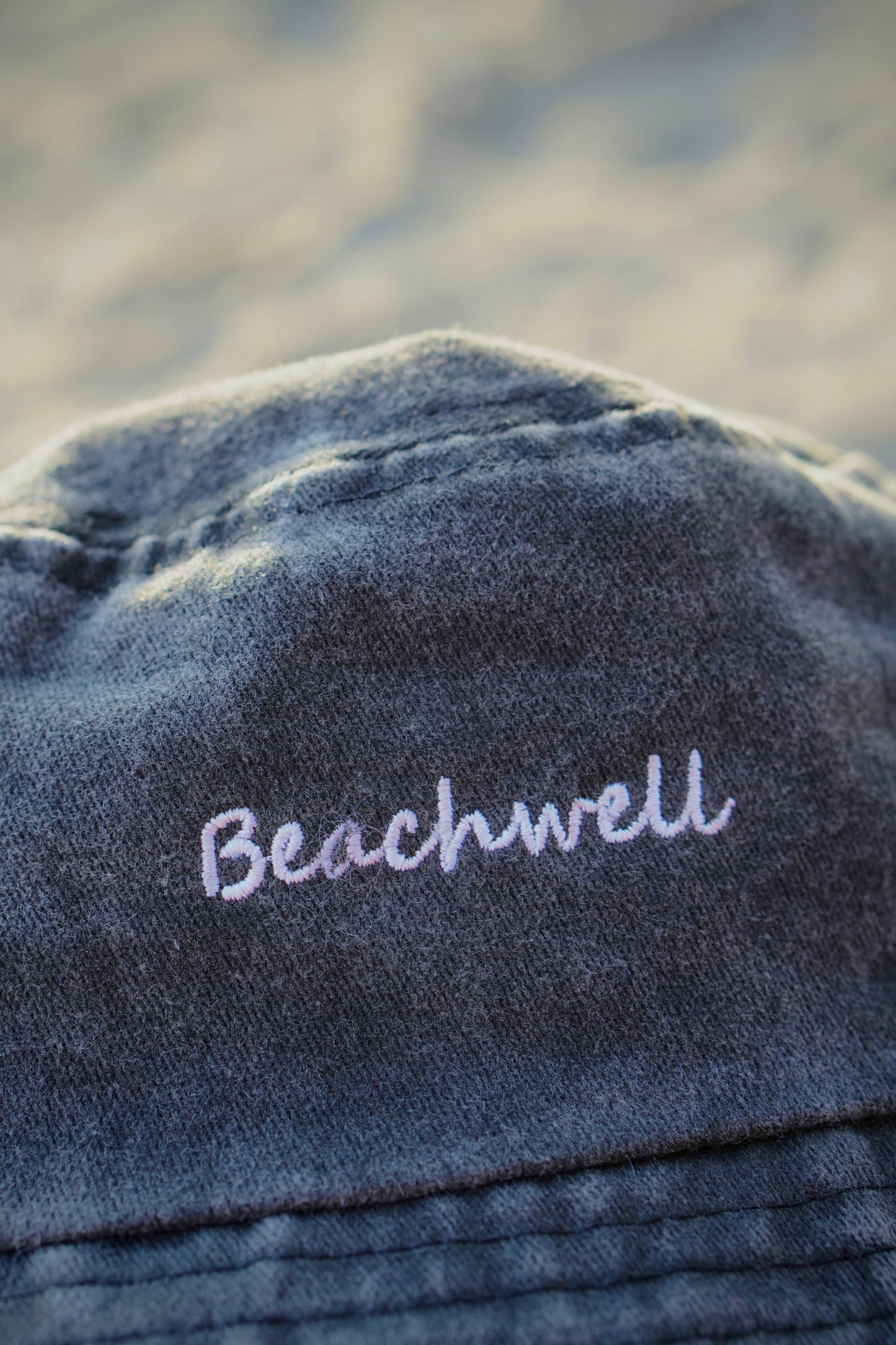 Bucket Hat Washed Jeans Beachwell Embroidery