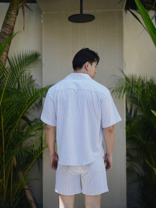 Bozzaline Linen Shirt - Vanilla White