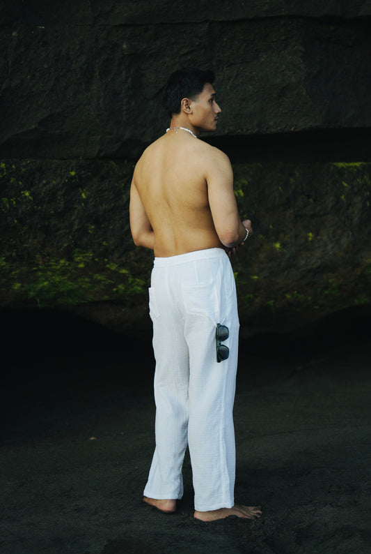 Celana Katun Rosalia Straight Relax