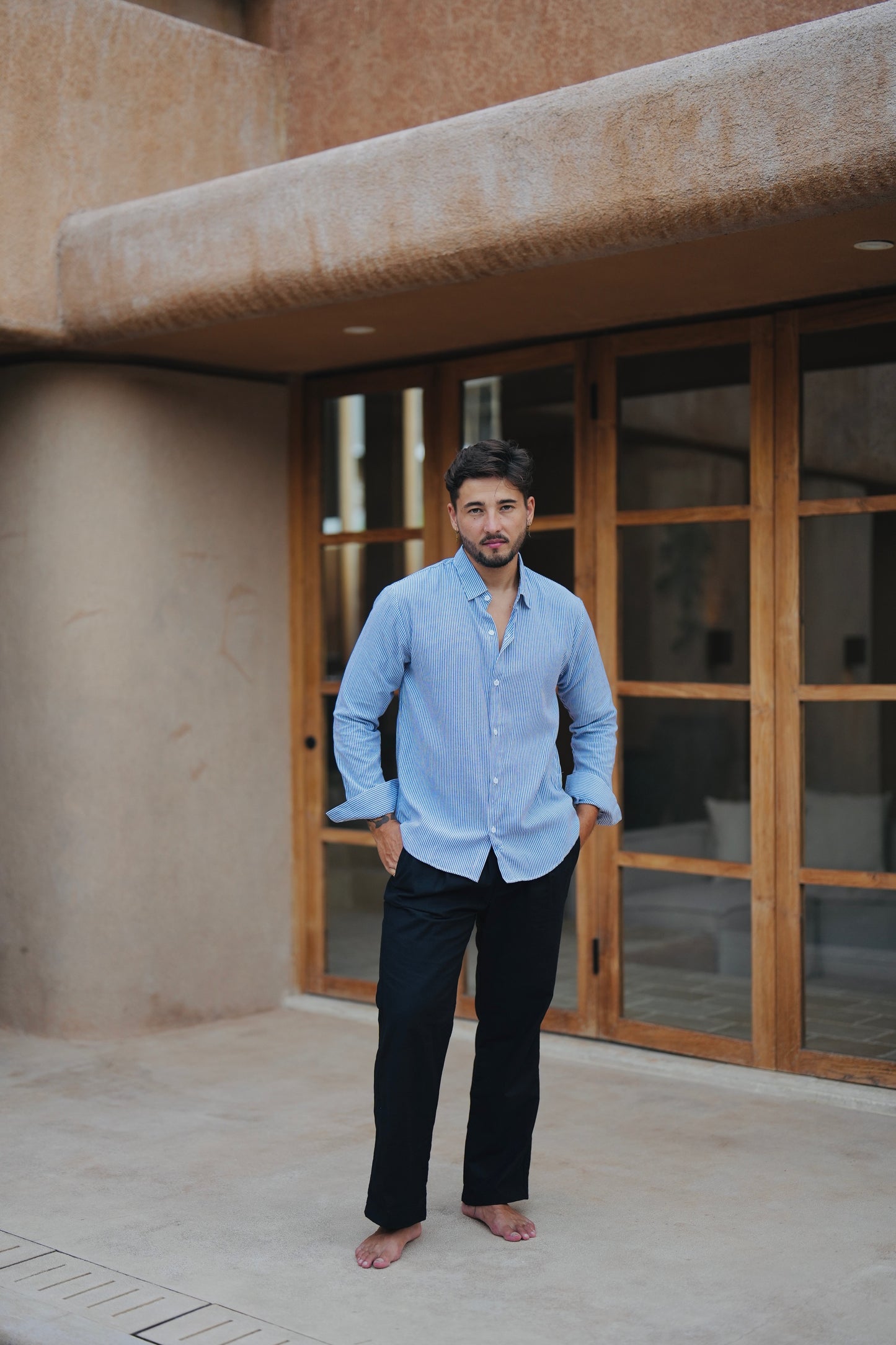 Paraline Cotton Long Sleeve Shirt 210