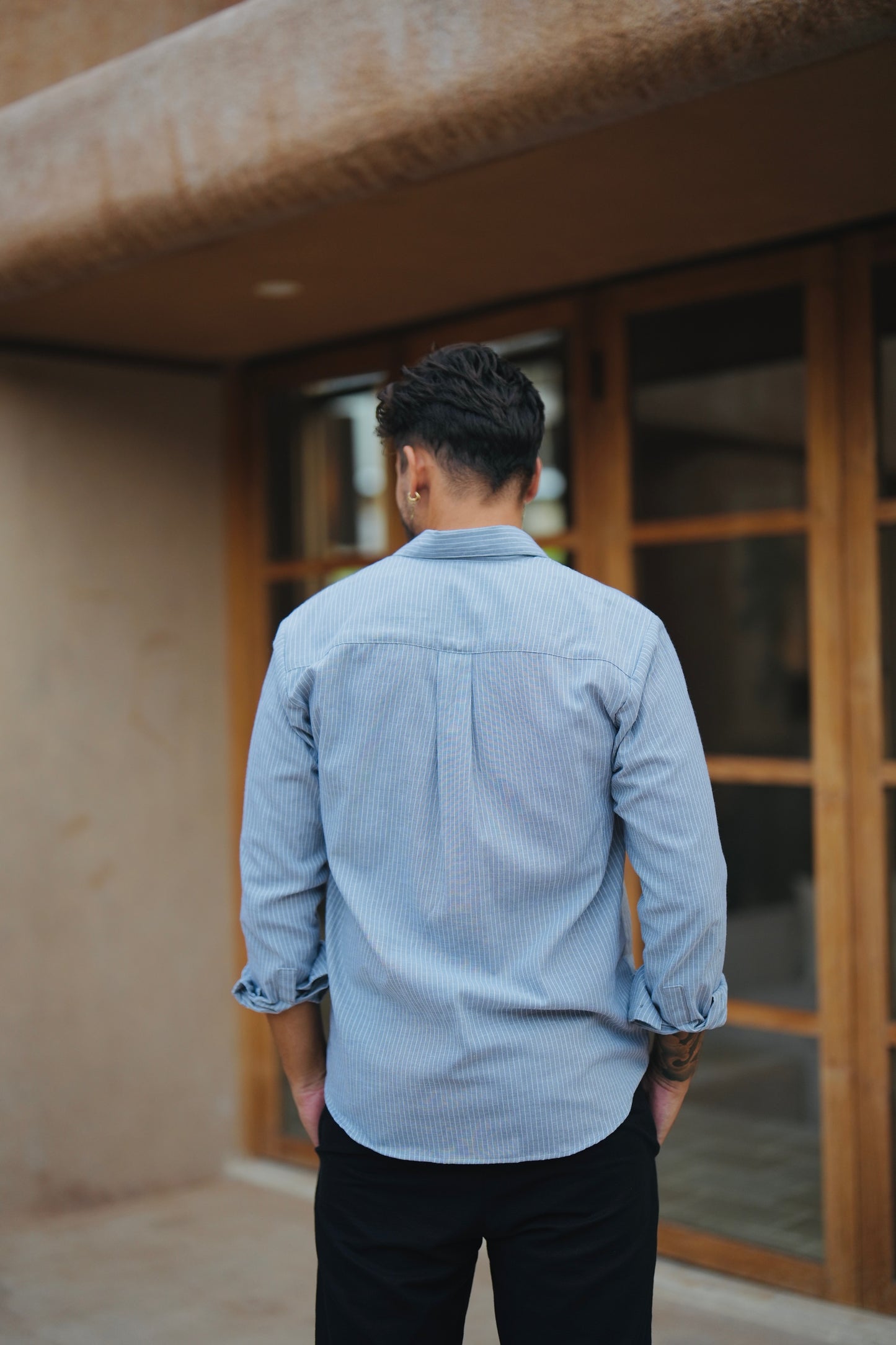 Paraline Cotton Long Sleeve Shirt 026