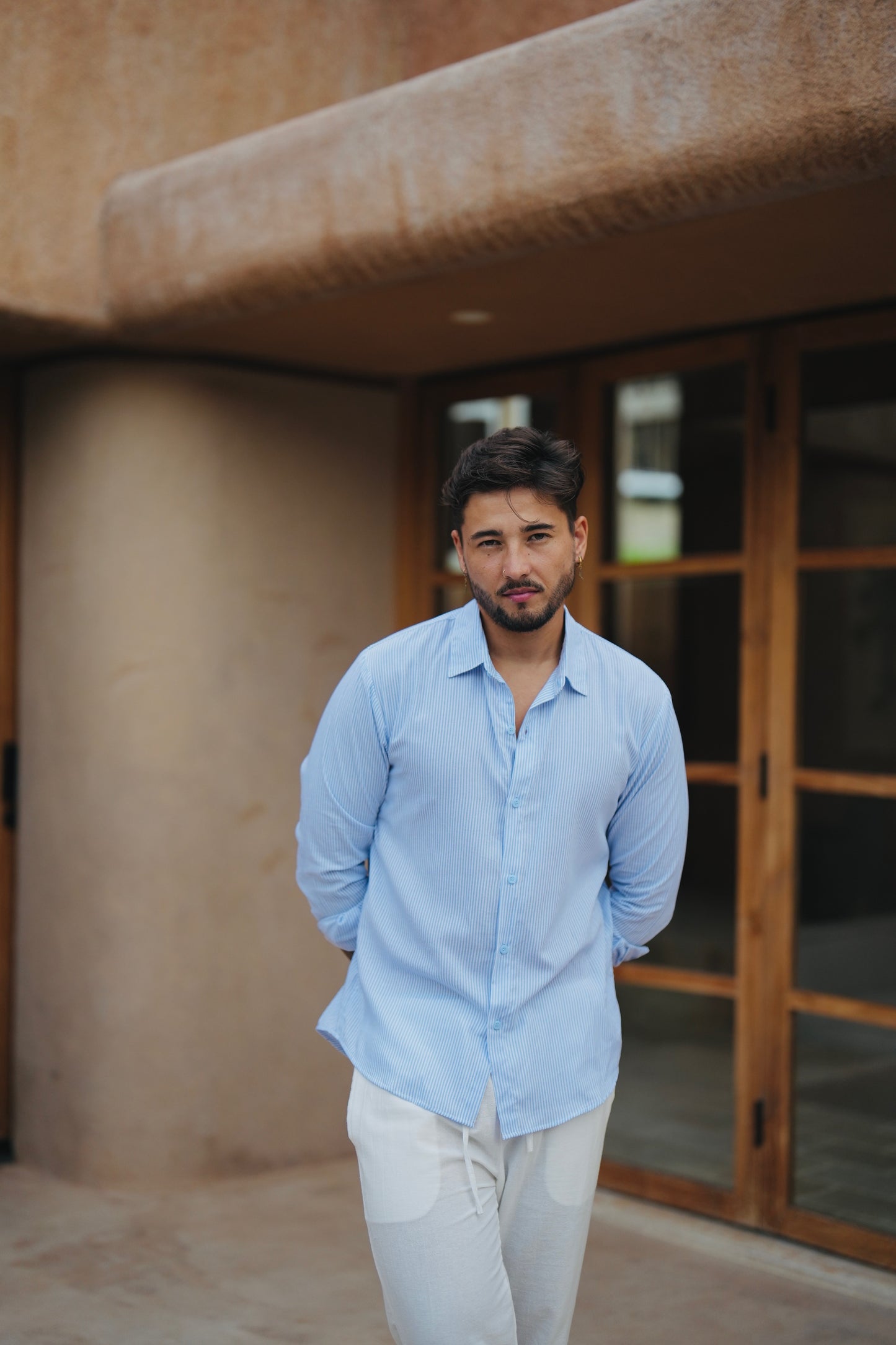 Paraline Cotton Long Sleeve Shirt 210