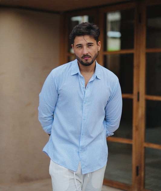 Kemeja Lengan Panjang Katun Paraline 210