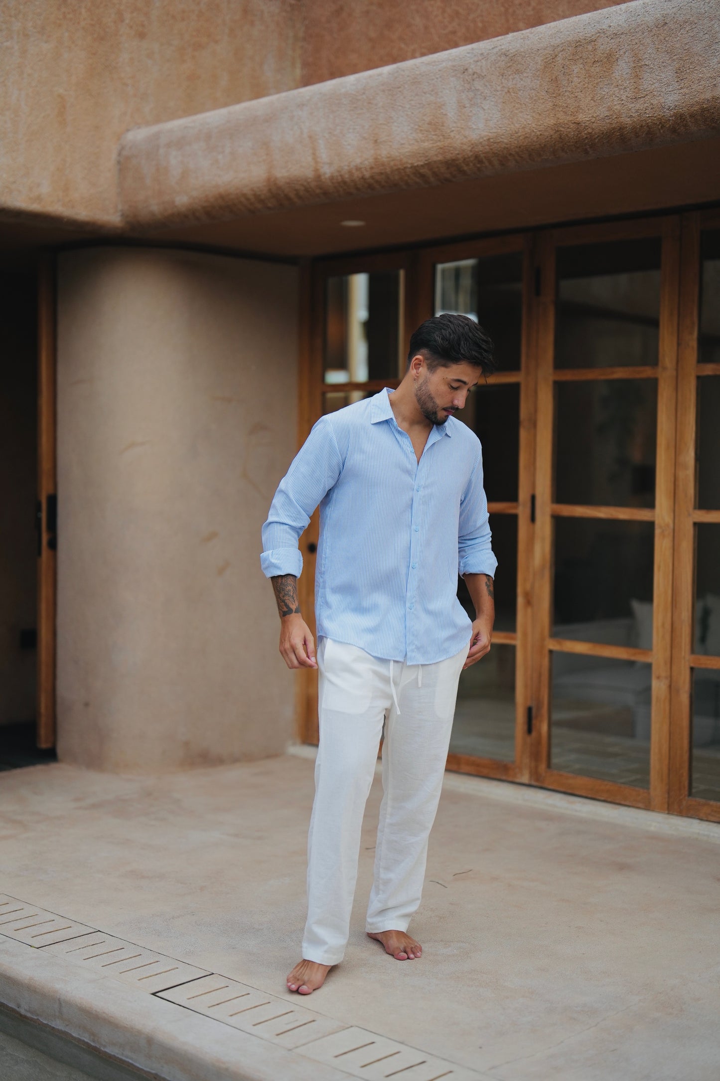 Paraline Cotton Long Sleeve Shirt 210