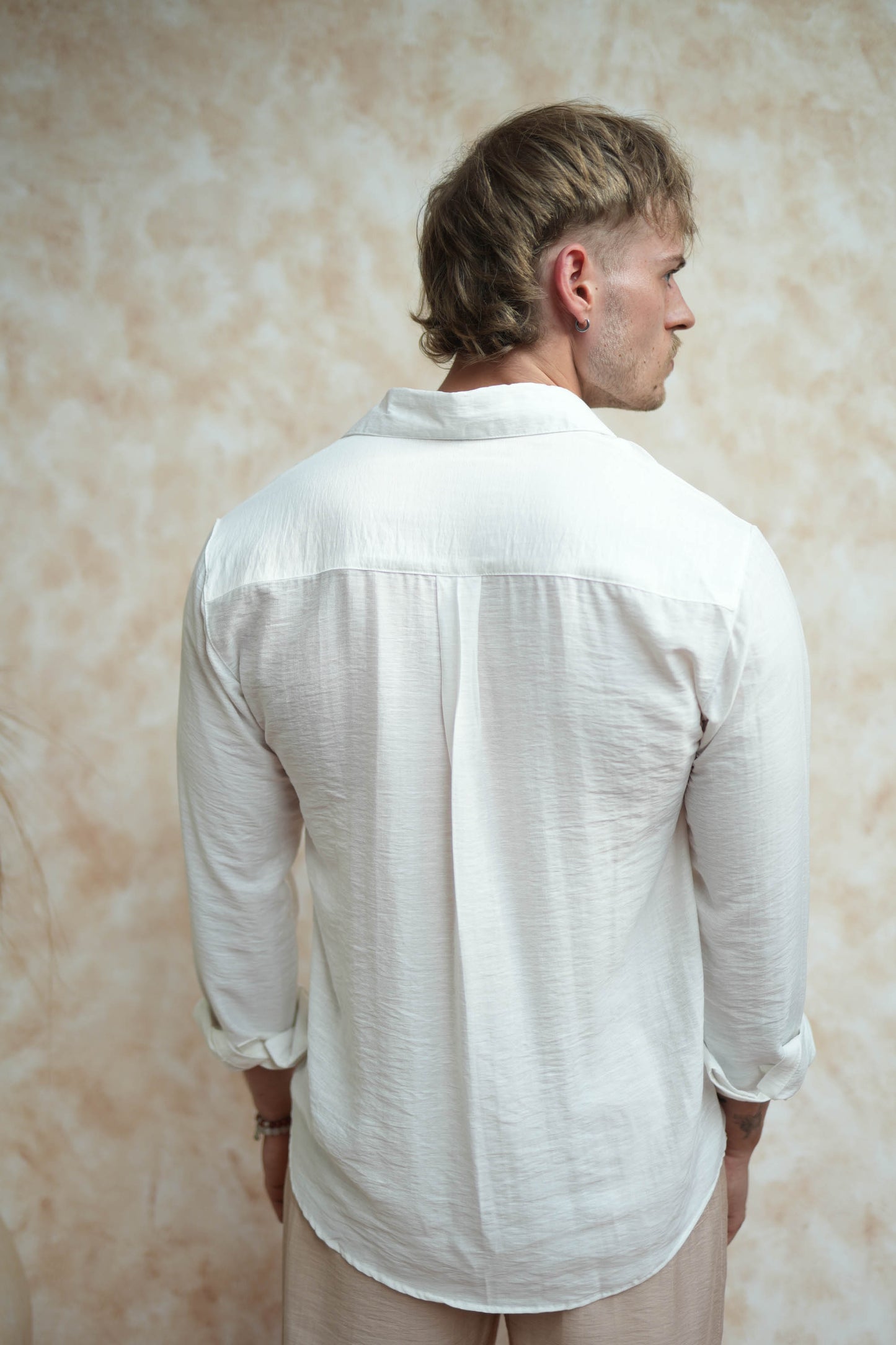 Joda Polo Linen Long Sleeve Shirt
