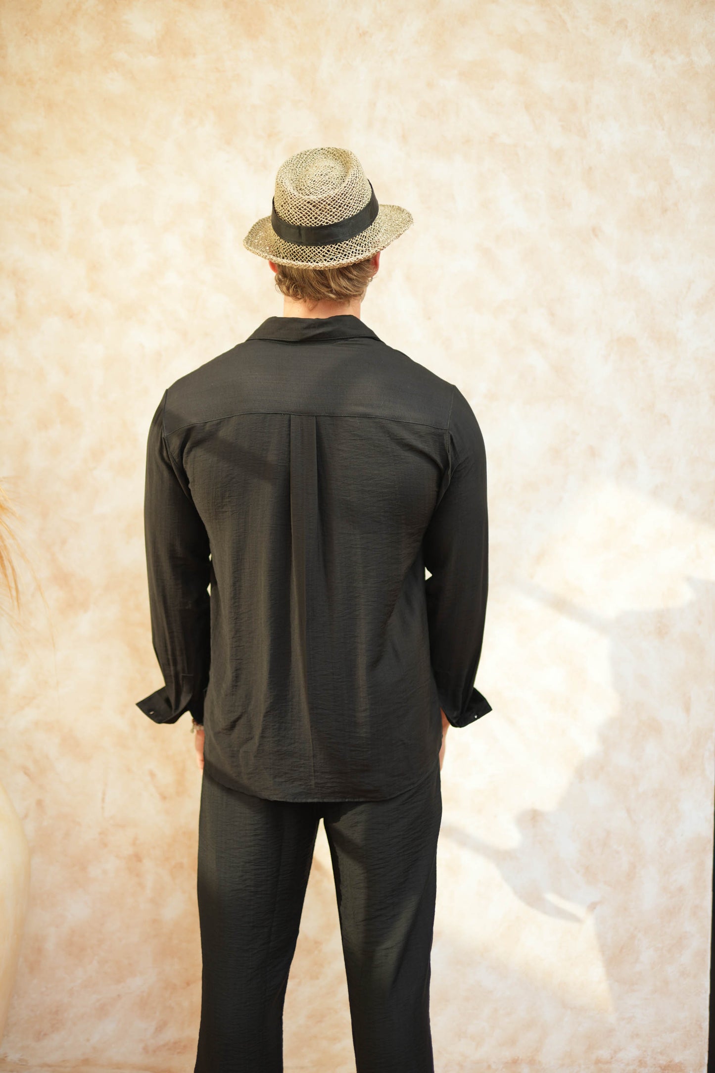 Joda Polo Linen Long Sleeve Shirt