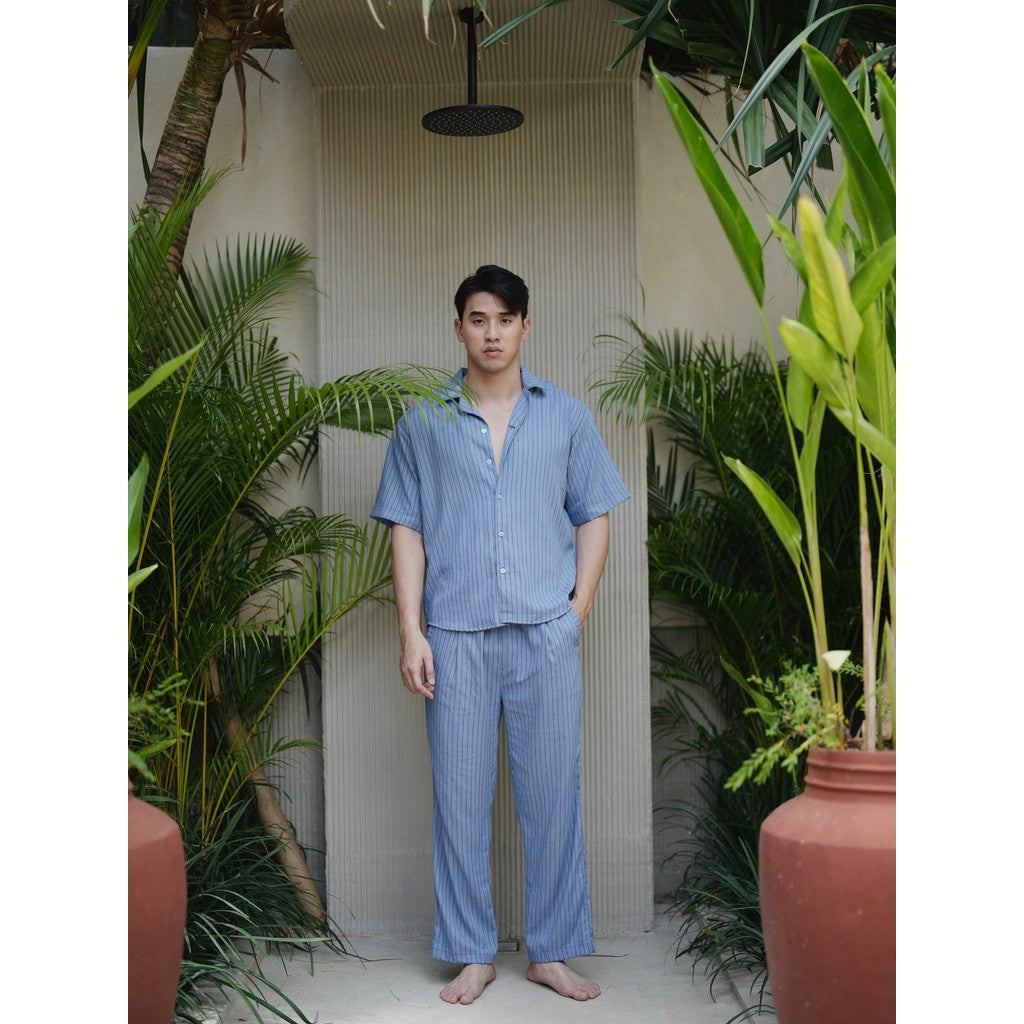 BEACHWELL SATU SET BOZALINE BAJU KEMEJA + CELANA PANJANG/CELANA PENDEK - BOZZALINE SERIES