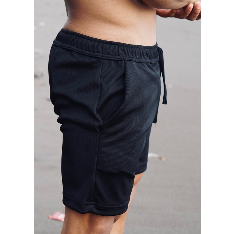 BEACHWELL Celana Pendek Pria RIB Boardshort - Jimbaran Series - Celana Sport Gym Elastis Stretchable