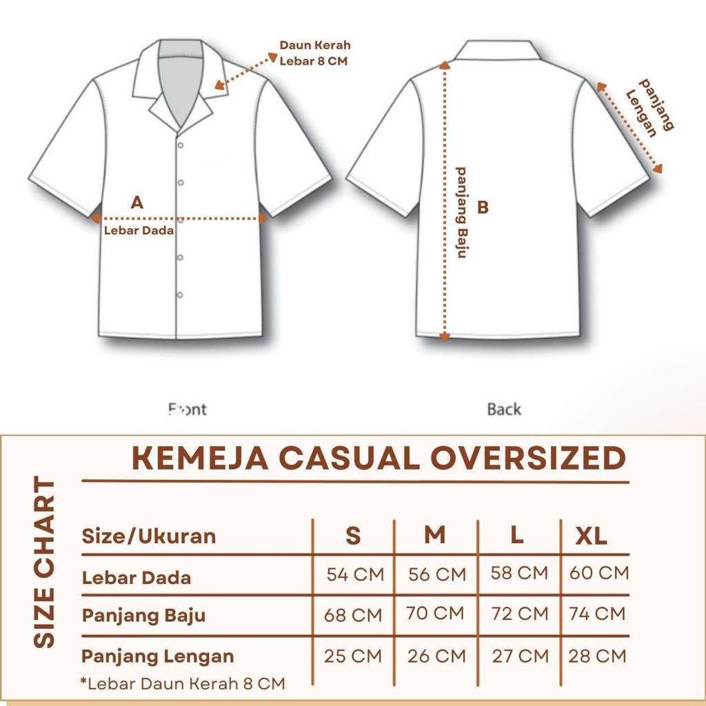 BEACHWELL Kemeja Pria Linen Lengan Pendek Model Oversized SAKALA Series Warna Cream Natural