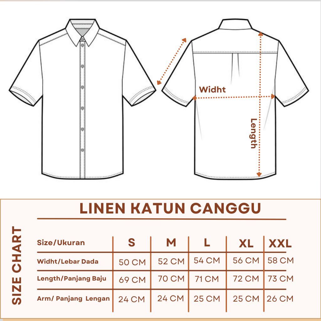 BEACHWELL Kemeja Pria Linen Lengan Pendek Katun - Canggu Series - Biru Navy