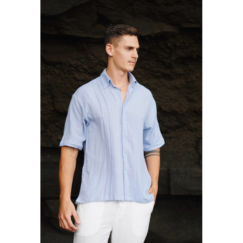 BEACHWELL Kemeja Pria Oversized Katun Lengan Pendek Resort wear Alba Series all varians