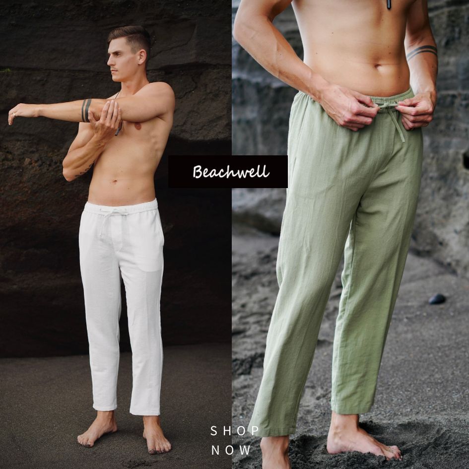 BEACHWELL Celana Panjang Pria Linen Angel - Canggu Series Pants All Varians