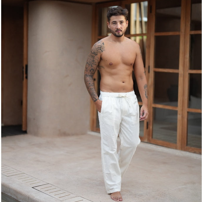 BEACHWELL Celana Panjang Pria Rileks Pants - Celana Panjang Linen Jasper All Varians Straight Pants