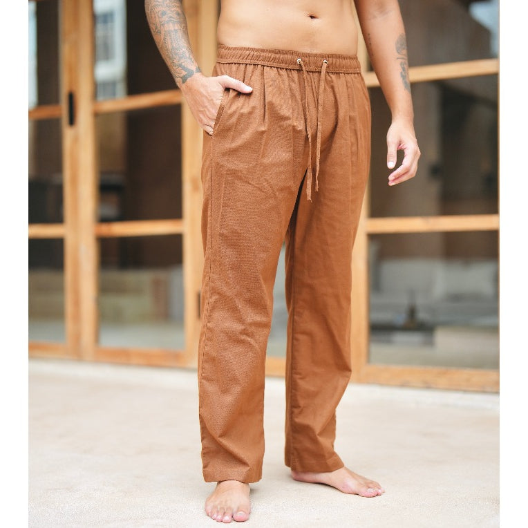 BEACHWELL Celana Panjang Pria Rileks Pants - Celana Panjang Linen Jasper All Varians Straight Pants