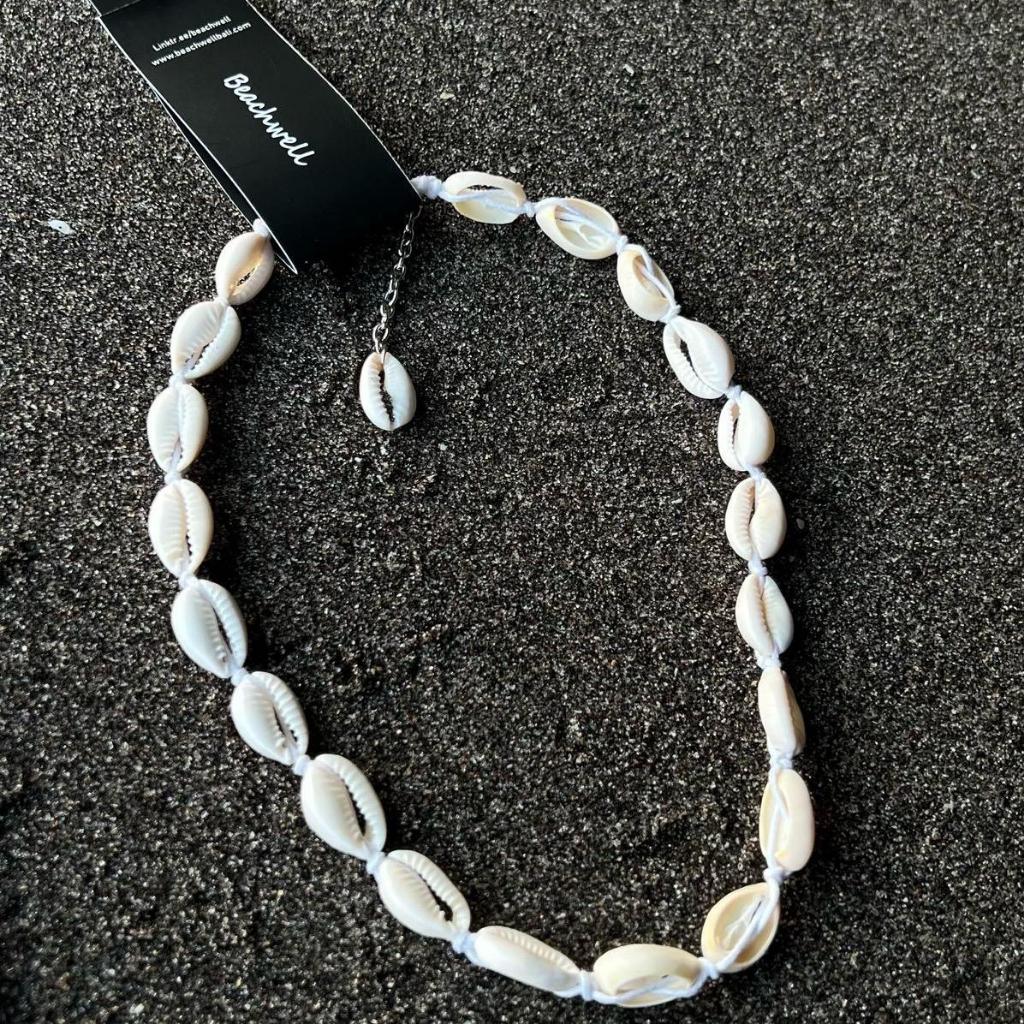 BEACHWELL Aksesoris Kalung Kerang Putih - Kalung Batu Putih Pantai Fashion Holiday wear