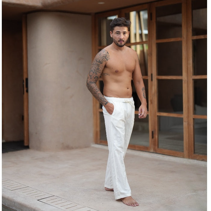 BEACHWELL Celana Panjang Pria Rileks Pants - Celana Panjang Linen Jasper All Varians Straight Pants