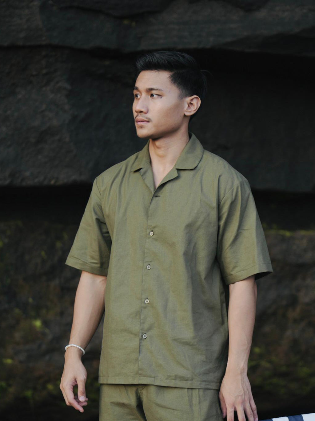 BEACHWELL Kemeja Pria Linen Rami Lengan Pendek - Linen Marco Series All Varian