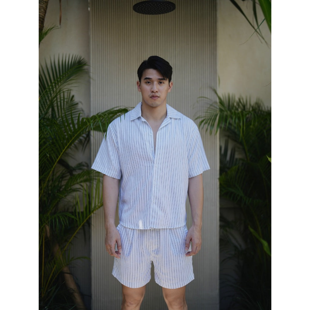 BEACHWELL SATU SET BOZALINE BAJU KEMEJA + CELANA PANJANG/CELANA PENDEK - BOZZALINE SERIES