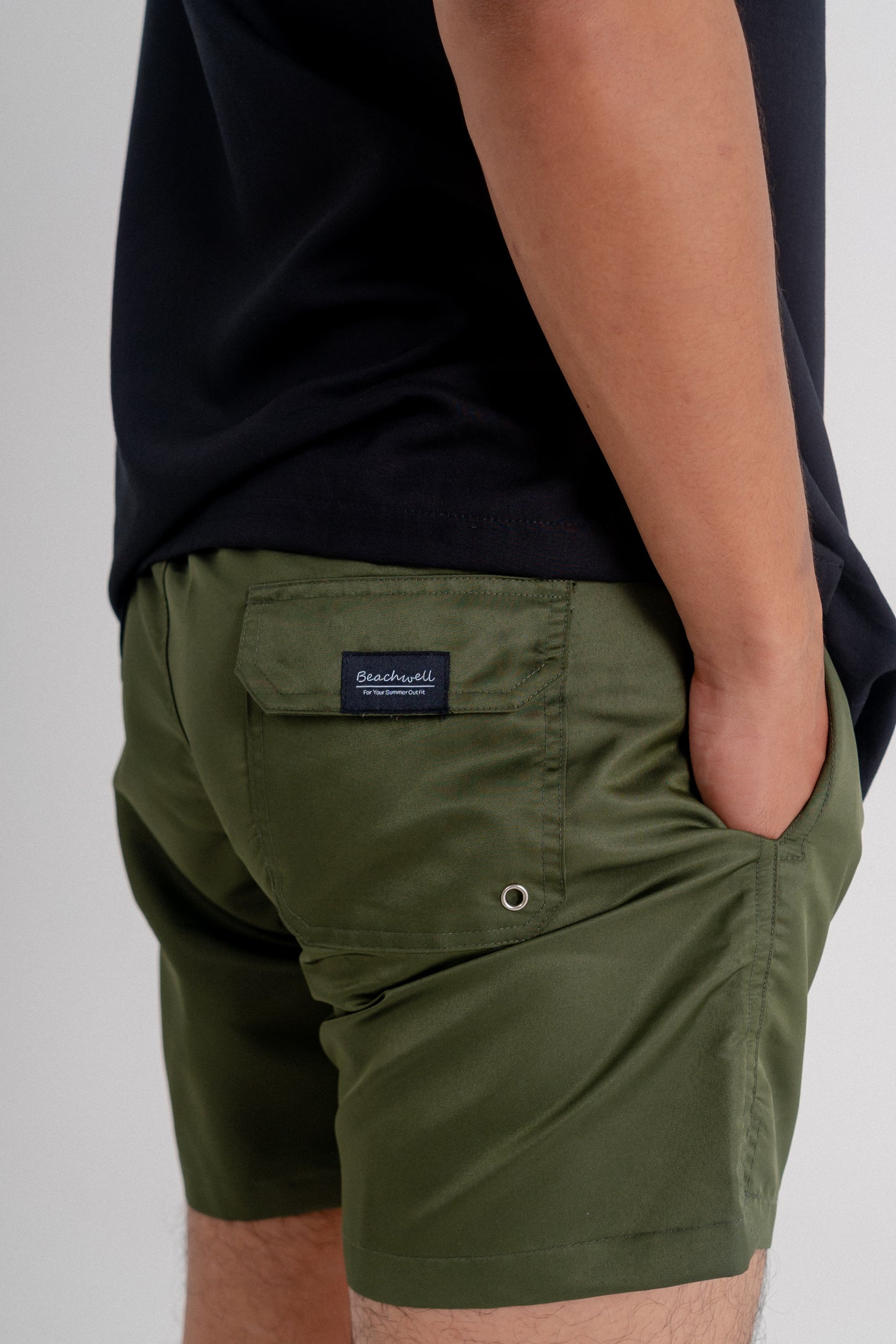 Celana Pendek Pantai Premium Seri Pantai - Hitam