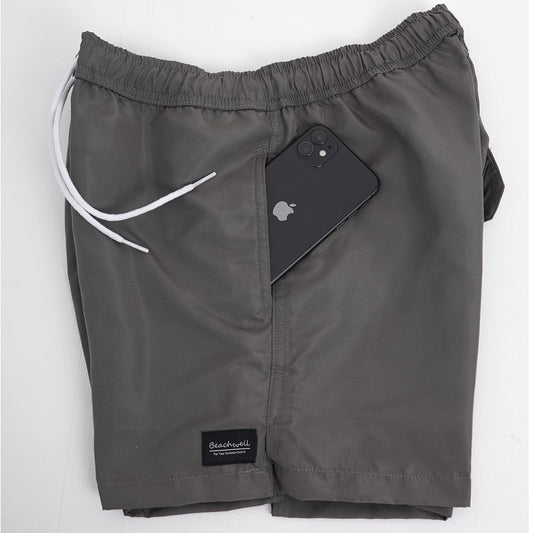 BEACHWELL Celana Pendek Pria Basic Boardshort - Abu Abu