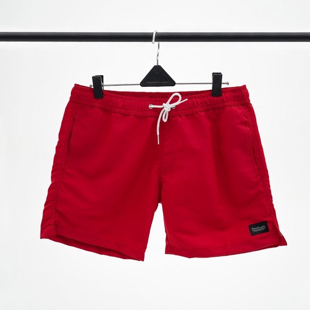 BEACHWELL Celana Pendek Pria Basic Boardshort - Merah