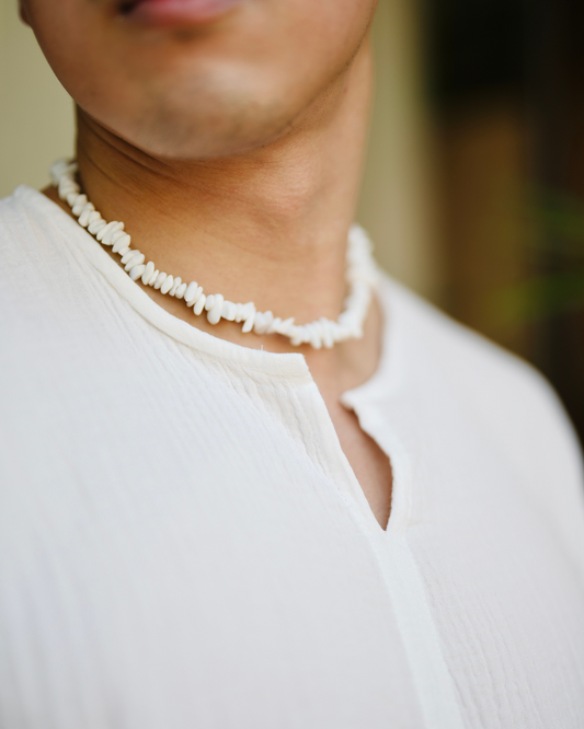 Summer White Stone Necklace