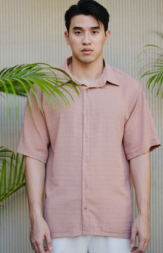 Dobby Cotton Premium Shirt - 3 Varian Colors (White, Black, Cream Pallete)