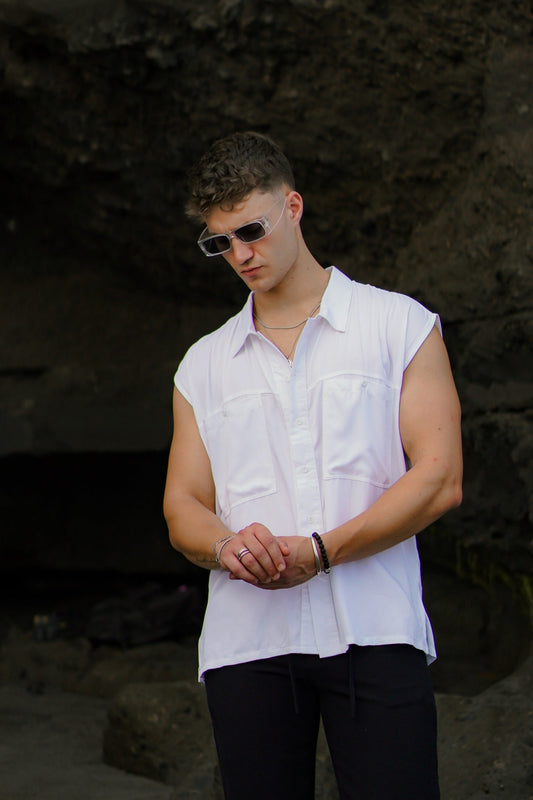 Jhony Oversized Sleeveless Shirt