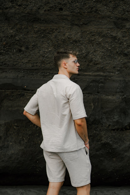 Kemeja Sakala Semi Oversized - Broken White