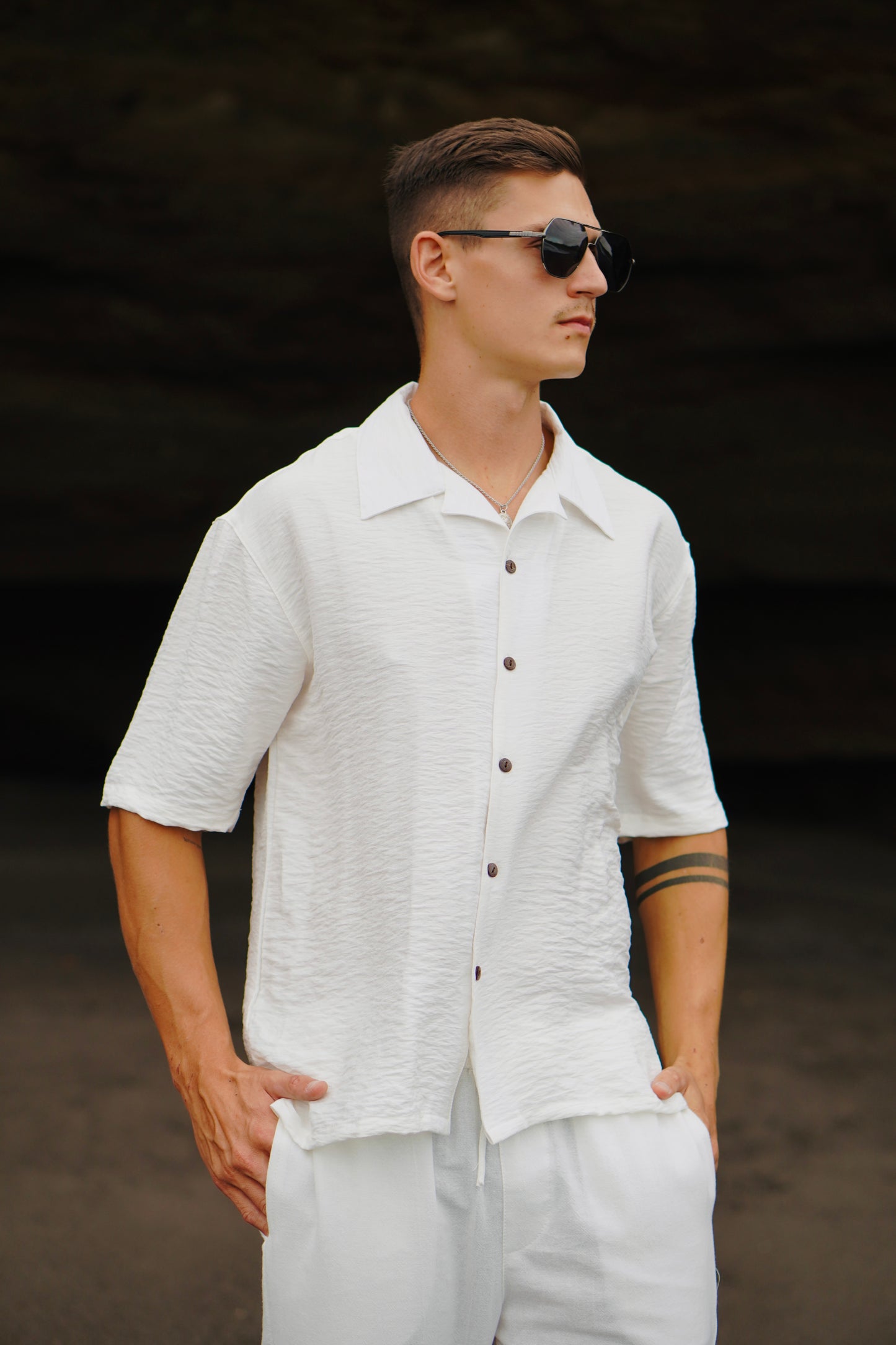 Azura Polo Linen Shirt