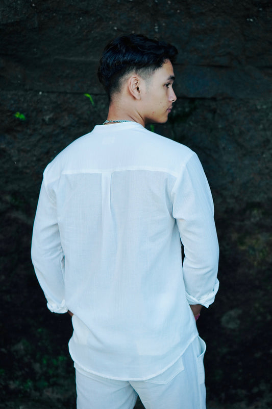 Fidji Linen Crinkle Long Sleeve Shirt