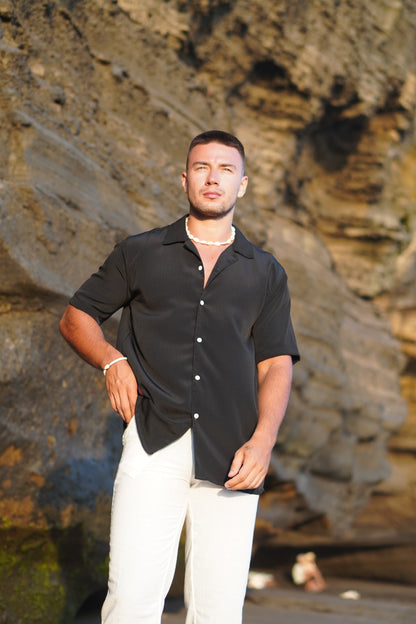 Sella Button Crinkle Shirt