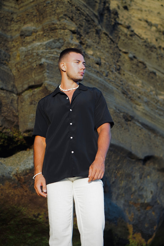 Sella Button Crinkle Shirt