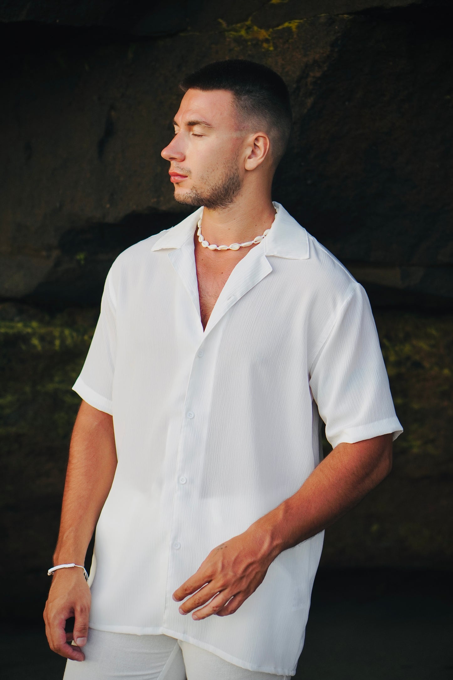 Sella Button Crinkle Shirt