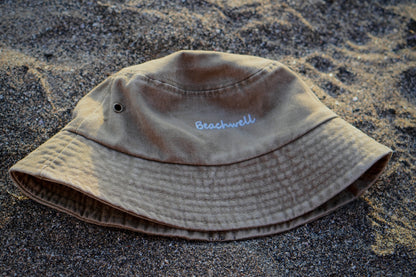 Bucket Hat Washed Jeans Beachwell Embroidery