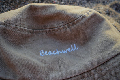 Bucket Hat Washed Jeans Beachwell Embroidery