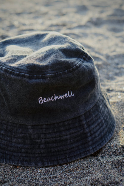Bucket Hat Washed Jeans Beachwell Embroidery