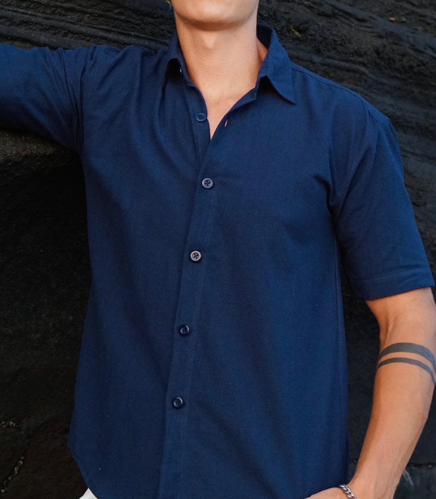 Canggu Linen Angel Regular Relax Shirt - 9 Colors (Off White, Black, Brown, Green Army, Blue Navy, Cream, Grey, Blue Aqua, Dusty Pink)