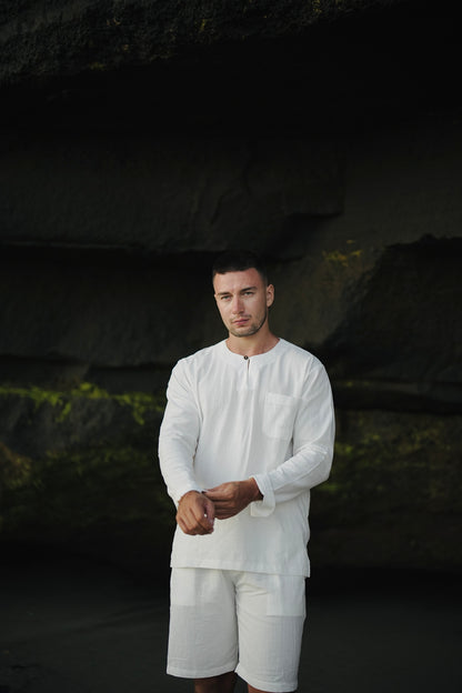 Azzaro Linen Crinkle