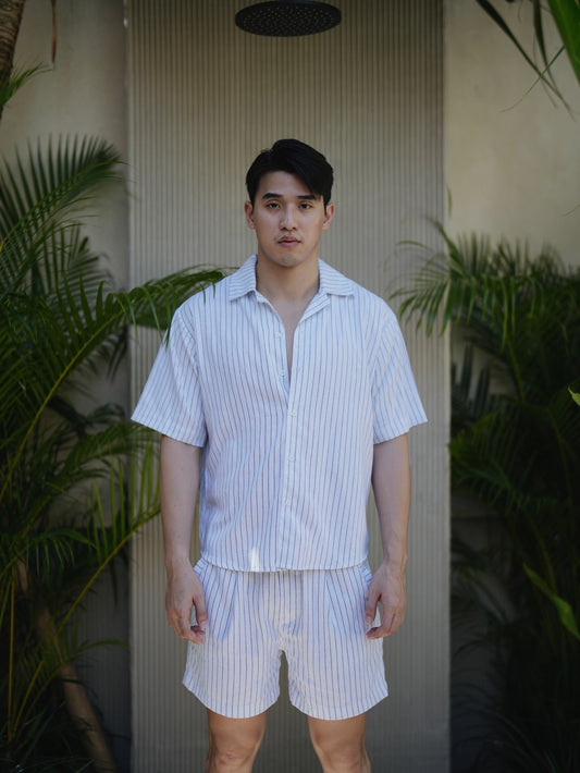 Bozzaline Linen Shirt - Vanilla White