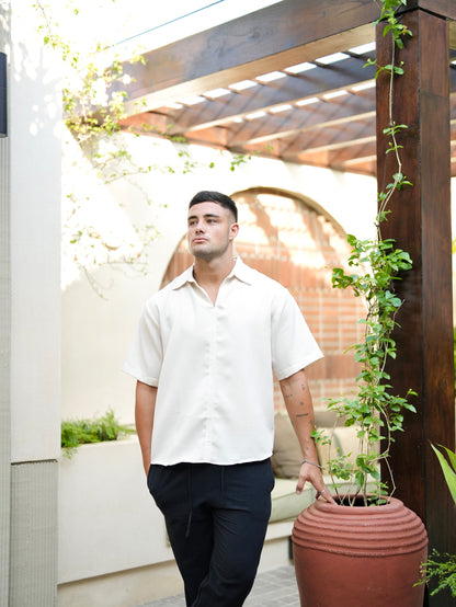 Linen Bayi Legian Baru Slub - Teh Hijau