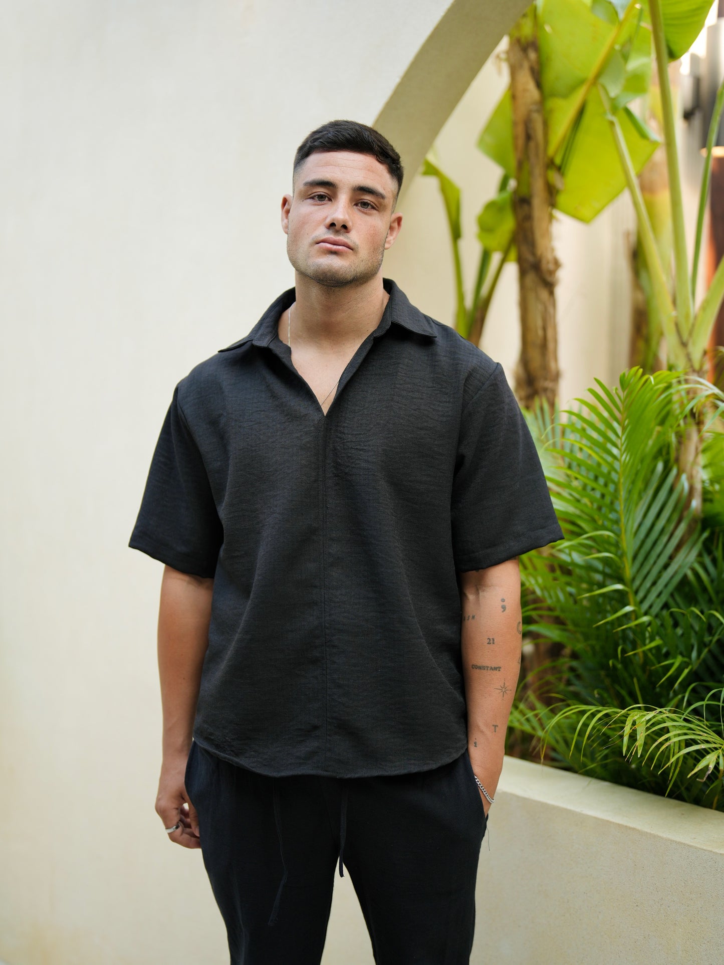 Linen Bayi Legian Baru Slub - Teh Hijau