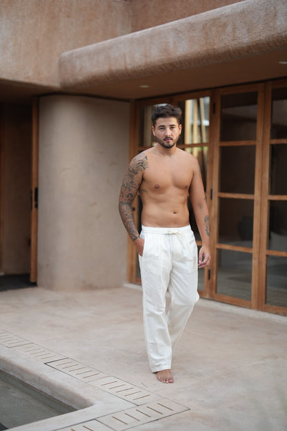 Jasper Linen Rami Pants - Broken White, Black, Cream, Milo Brown, Latte, Tiramisu