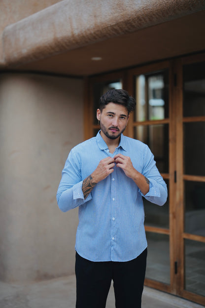 Paraline Cotton Long Sleeve Shirt 210